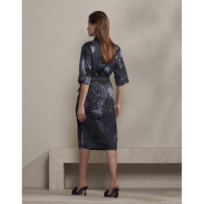 Essenza Sarai Flora Kimono bleu nuit M