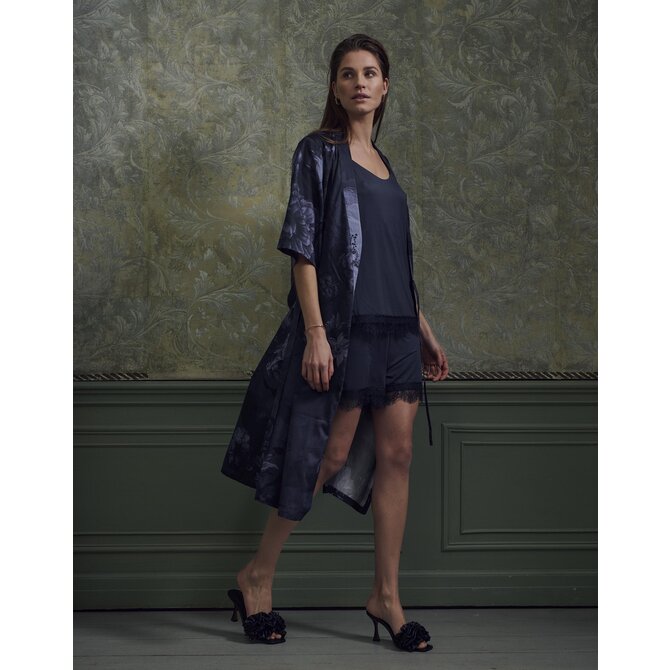 Essenza Sarai Flora Kimono bleu nuit S Essenza Sarai Flora Kimono bleu nuit S