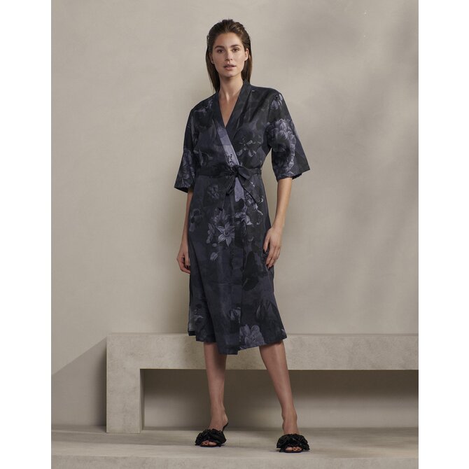 Essenza Sarai Flora Kimono bleu nuit S Essenza Sarai Flora Kimono bleu nuit S