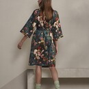 Essenza Essenza Sarai Karli Kimono bleu profond L