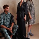 Essenza Essenza Sarai Ophelia Kimono rose foncé XL