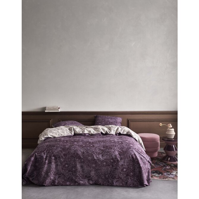 Essenza Camille housse de couette Plum wine 2p set 240x220