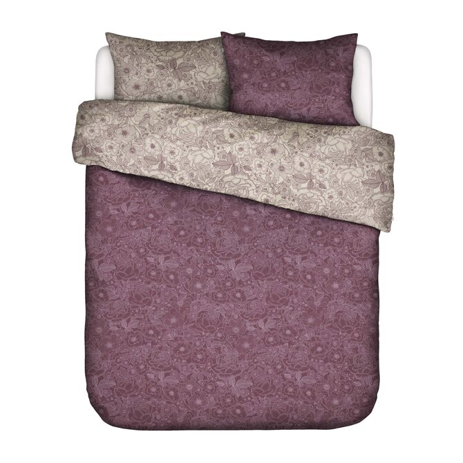 Essenza Camille housse de couette Plum wine 2p set 200x220