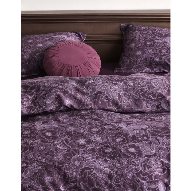 Essenza Camille housse de couette Plum wine 2p set 200x220