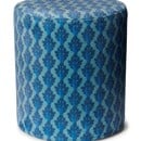 Essenza Essenza Tesse pouf Reef green 40 Round