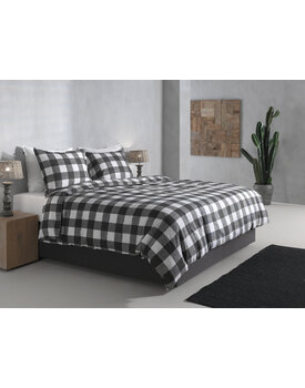 Zo! Home Quattro di Lino Dekbedovertrek 240x200/220 Dark Grey