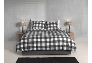 Zo ! Home Quattro di Lino housse de couette 200x200/220 Dark Grey