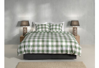 Zo! Home Quattro di Lino Dekbedovertrek 140x200/220 Moss Green