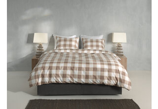 Zo! Home Quattro di Lino Dekbedovertrek 140x200/220 Sandy Beige