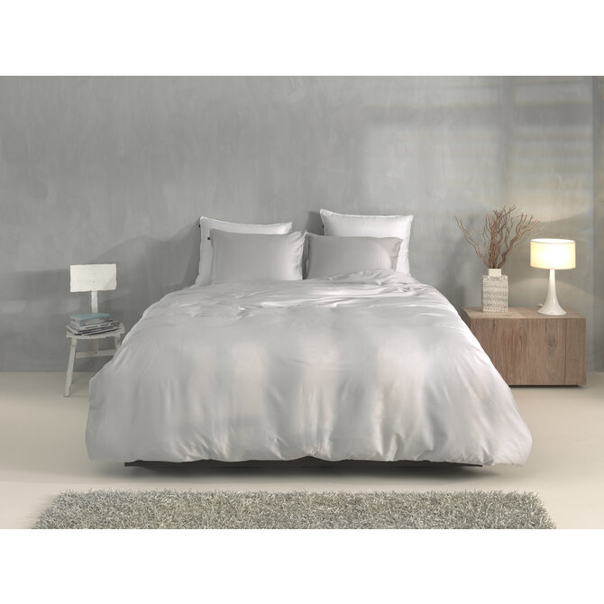 Zo ! Home Satinado Housse de couette 240x200/220 Ash Grey