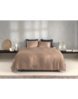 Zo Home! dekbedovertrek Satinado Praline-brown 240x200/220