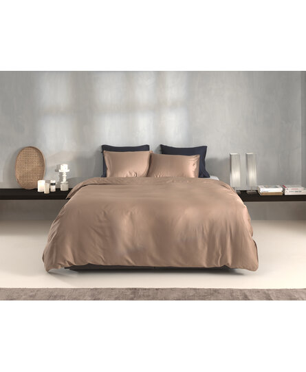 Zo Home! dekbedovertrek Satinado Praline-brown 240x200/220