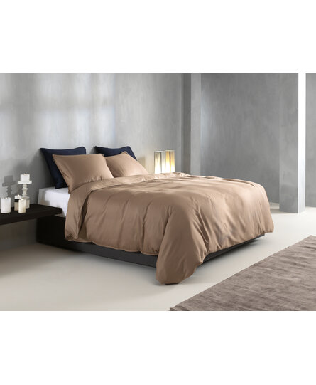 Zo Home Satinado Dekbedovertrek 140x200/220 Praline Brown