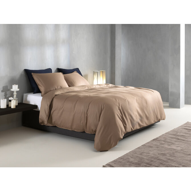 Zo Home Satinado Housse de couette 140x200/220 Praline Brown