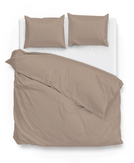 Zo Home Satinado Dekbedovertrek 140x200/220 Praline Brown