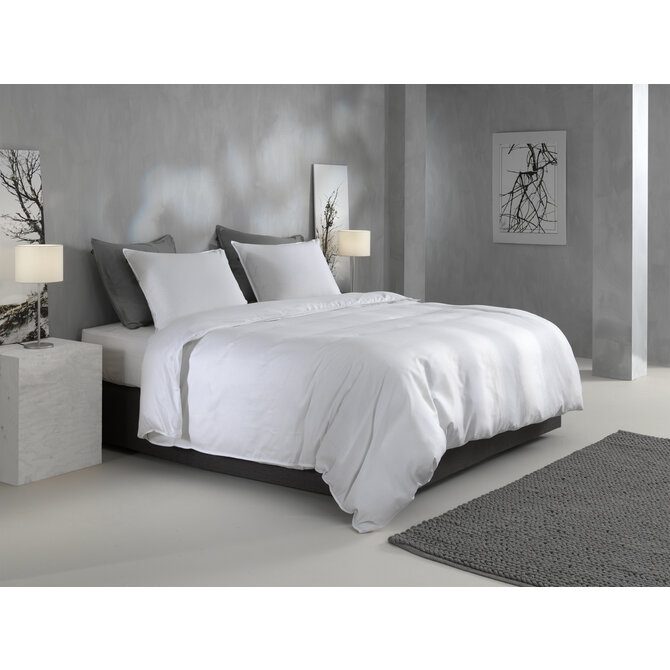 Zo! Home Satinado Dekbedovertrek 140x200/220 White