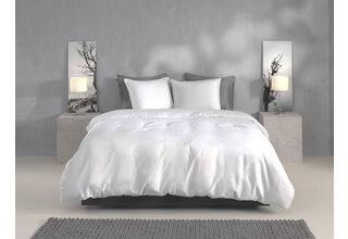 Zo ! Home Satinado Housse de couette 140x200/220 Blanc