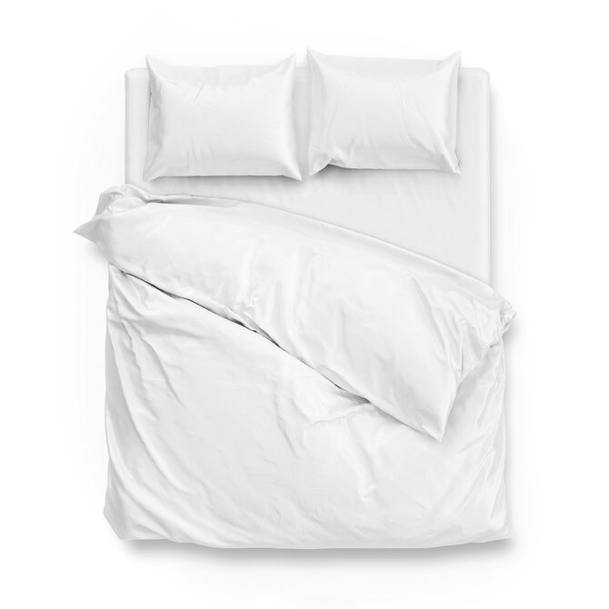 Zo! Home Satinado Dekbedovertrek 140x200/220 White