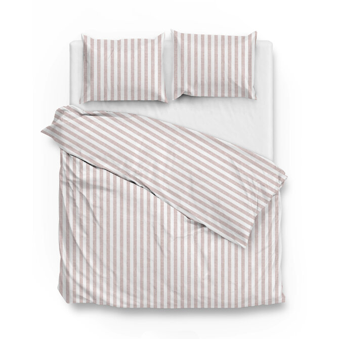 Zo ! Home Housse de couette Banda di Lino 240x200/220 Shell Nude