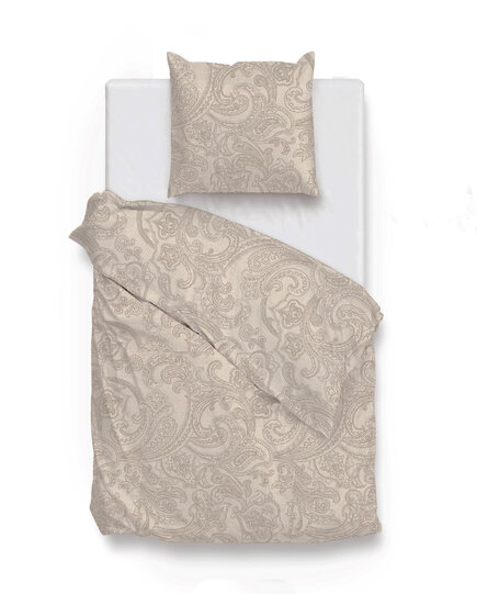 Zo! Home Paisley di Lino Dekbedovertrek 140x200/220 Sandy Beige