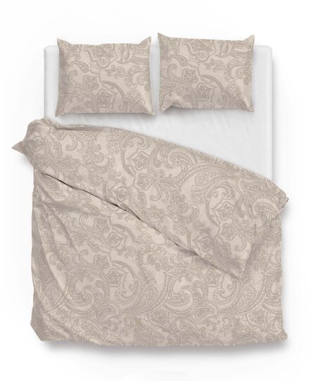 Zo! Home Paisley di Lino Dekbedovertrek 140x200/220 Sandy Beige