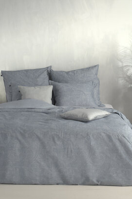 Zo ! Home Housse de couette Paisley di Lino 240x200/220 Denim