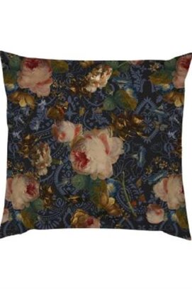 Essenza pour Maurtitshuis Galerie de Roses Coussin 50x50 Bleu nuit