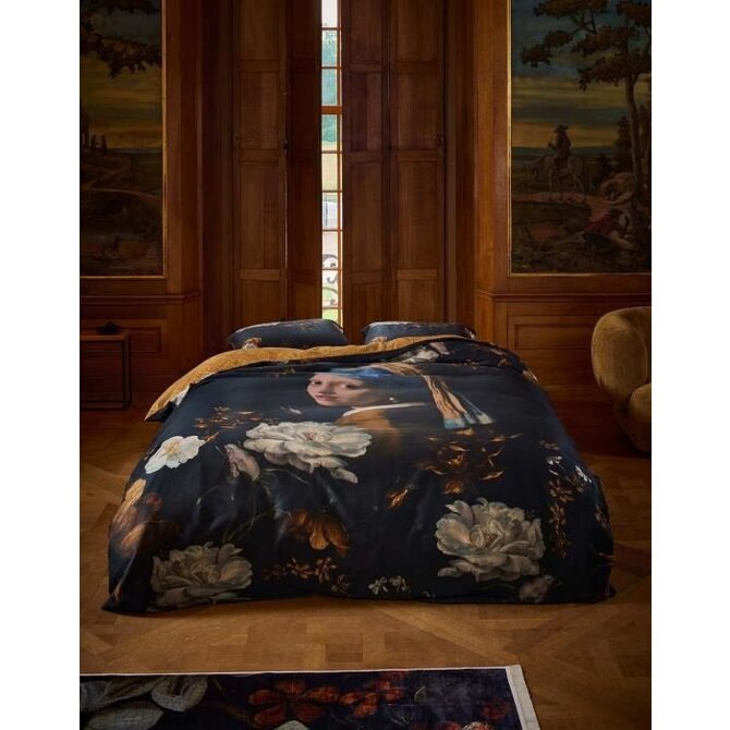 Essenza for Maurtitshuis  Floral Girl Dekbedovertrek 2p set 200x220 Black