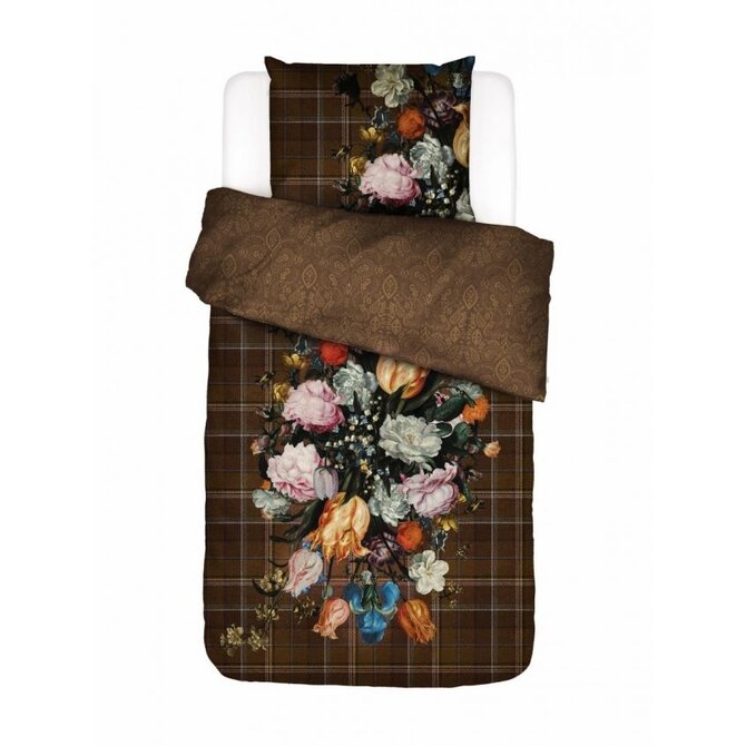 Essenza for Maurtitshuis  Beautiful Bouquet Dekbedovertrek 2p set 240x220 Brown Essenza for Maurtitshuis  Beautiful Bouquet Dekbedovertrek 2p set 240x220 Brown