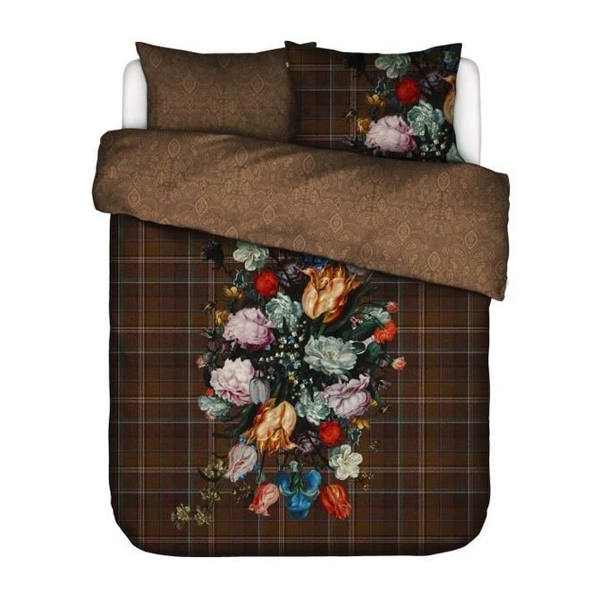 Essenza for Maurtitshuis  Beautiful Bouquet Dekbedovertrek 2p set 240x220 Brown Essenza for Maurtitshuis  Beautiful Bouquet Dekbedovertrek 2p set 240x220 Brown