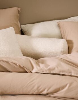 Essenza Teddy roll cushion Vanilla 22x50