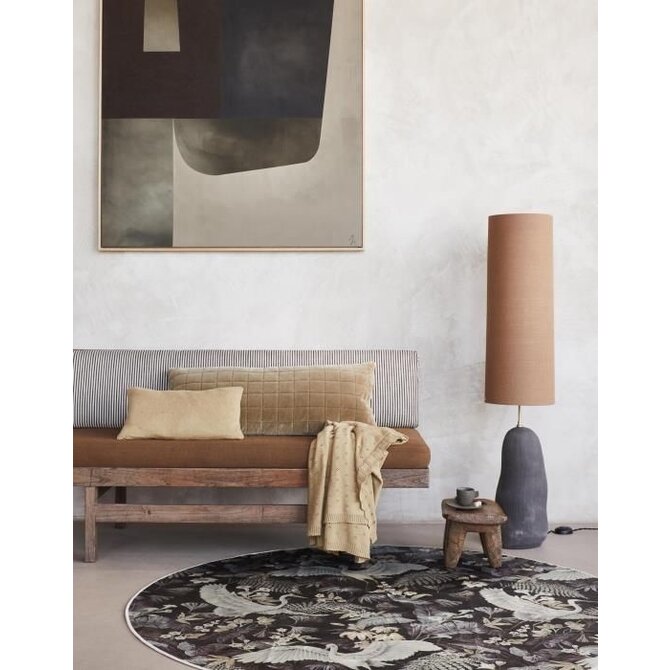 Essenza coussin Ajour tricoté Fern jaune 30x50