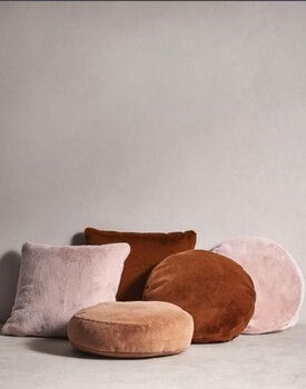 Essenza Mads Furry cushion Rose 45 cm round