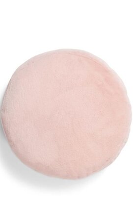 Essenza Mads Coussin en fourrure Rose 45 cm rond