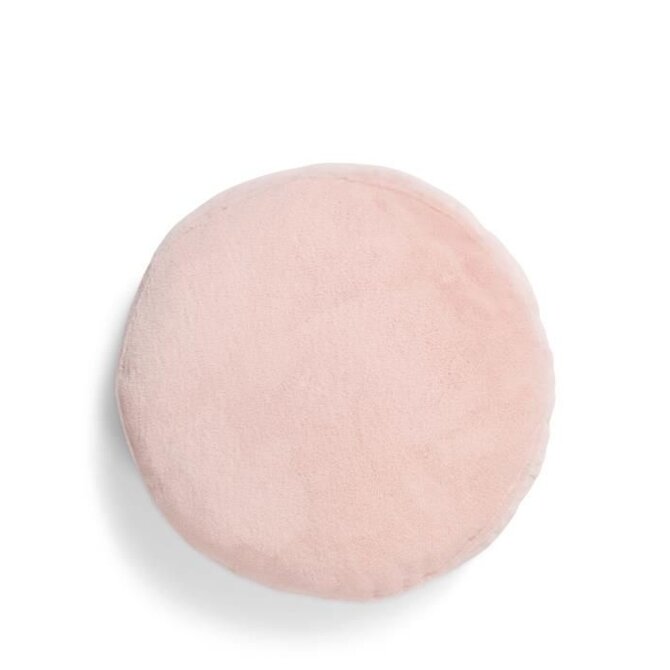 Essenza Mads Coussin en fourrure Rose 45 cm rond