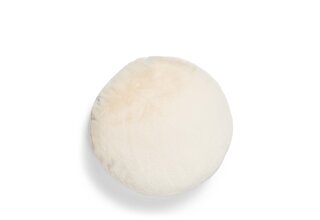 Essenza Mads Coussin en fourrure Vanille 45 cm rond