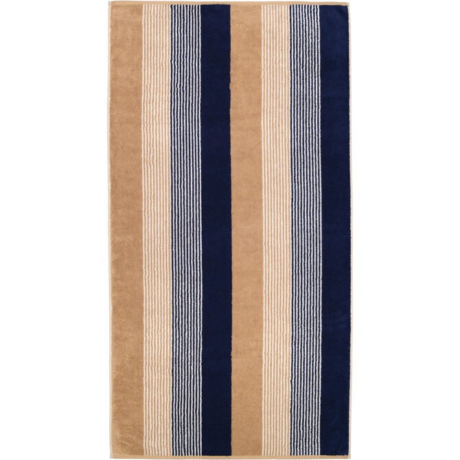 Cawö Coast Towel navy/natur 50/100