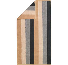 Cawö Coast Towel anthrazit/natur 50/100