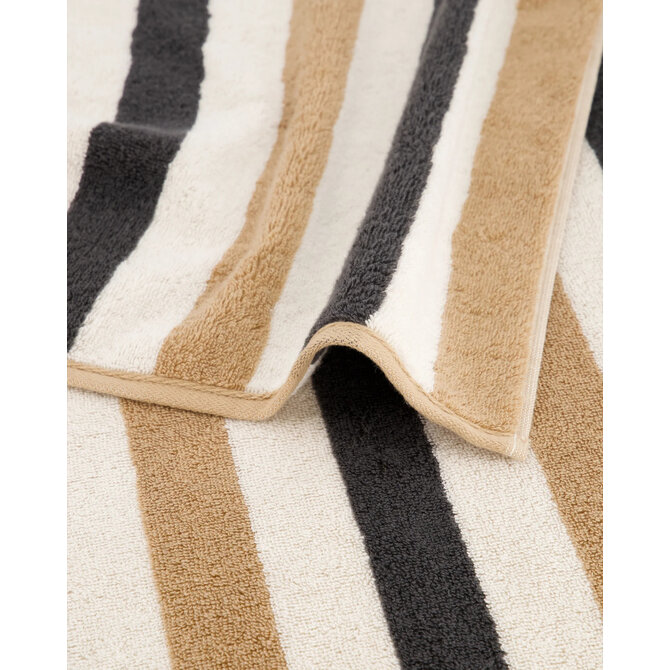 Serviette de bain Cawö Coast anthrazit/natur 30/50 Serviette de bain Cawö Coast anthrazit/natur 30/50