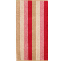 Cawö Coast serviette de douche rot/natur 70/140
