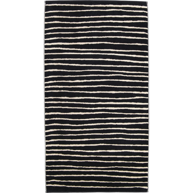 Cawö Loft Lines Towel schwarz 50/100