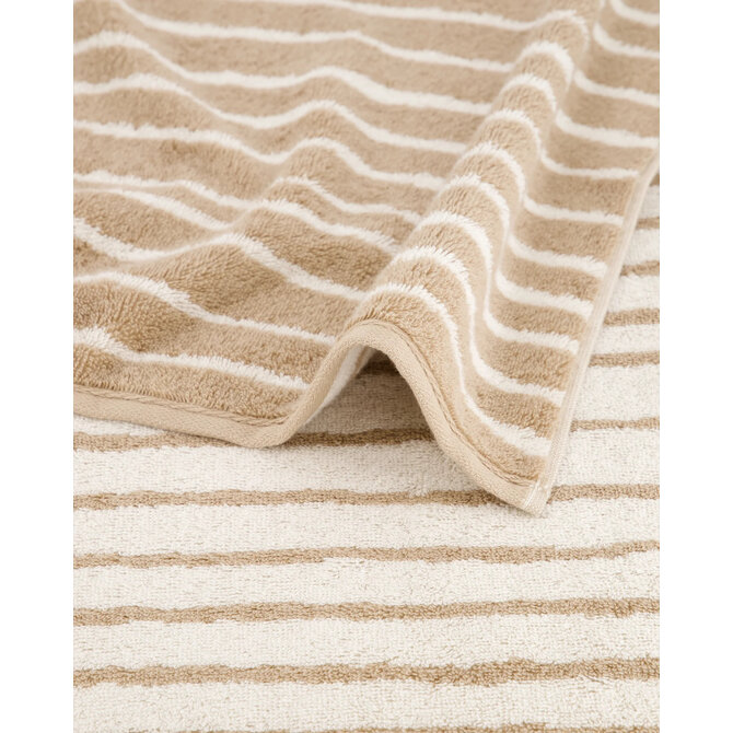 Cawö Loft Lines Serviette de toilette natur 30/50