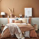 Vandyck Vandyck Washed Cotton Duvet Cover Stone 200x200/220