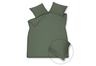 Vandyck Washed Cotton Duvet Cover Earth Green 140x200/220