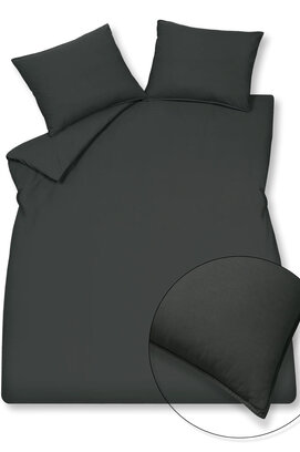 Vandyck Washed Cotton Kussensloop (60x70) off black