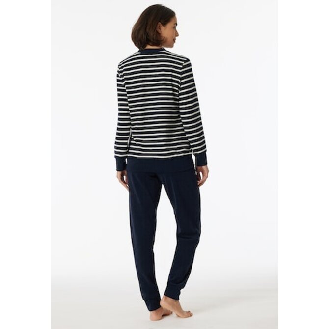 Schiesser Pyjama Long nightblue 180116 42/XL