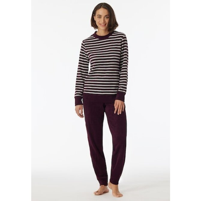 Schiesser Pyjama Long prune 180116 38/M