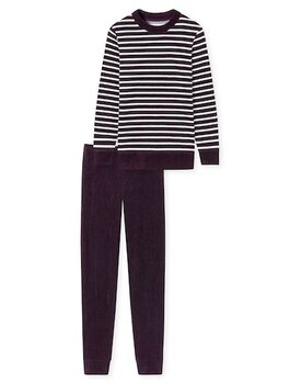 Schiesser Pyjama Long plum 180116 38/M