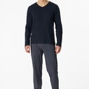 Schiesser Schiesser Pyjama long bleu nuit 180843 56/XXL