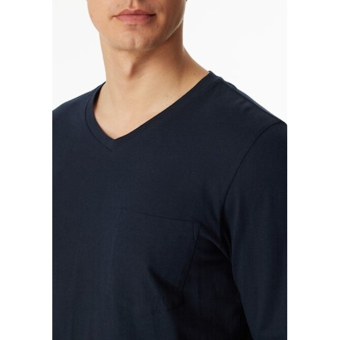 Schiesser Pyjama long bleu nuit 180843 56/XXL